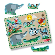 Melissa & Doug Zoo Animals Sound Puzzle - 8 Pieces