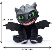 Large View DreamWorks How To Train Your Dragon: RealFX Toothless Interactive Toy