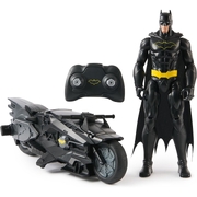 DC Batman Batcycle RC with Batman Figure Remote Control Vehicle