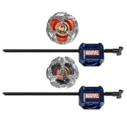 Beyblade X Marvel Collab: Iron Man 4-80B vs. Thanos 4-60B Dual Pack