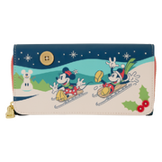 Loungefly Disney - Mickey & Minnie Holiday Flap Wallet (WDWA3457)