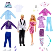 Barbie & Ken Doll Fashion Set with Clothes & Accessories