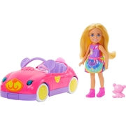 Barbie Family & Friends Club Chelsea Cruisin Teddy Doll Car Vehicle Set