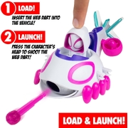 Disney Junior Marvel Spidey & His Amazing Friends Web Dart Zoomers - Ghost Spider