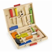 Viga Wooden Pretend Toys - 12 Piece Set Tool Box