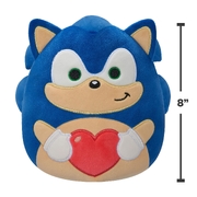 Squishmallows Valentines Sonic the Hedgehog Sonic Heart 8" Plush