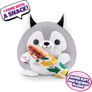 5 Surprise Snackles Super Size Plush - Nigel The Husky with Subway