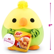 Snackles 8" Bliss The Parrot with Eggo Home Style Waffles Plush