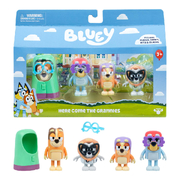 Bluey Here Come the Grannies 4 Pack Figurines 