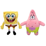 Resoftables SpongeBob SquarePants Spongebob & Patrick 10" Plush 2 Pack