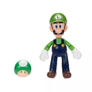 Super Mario 4" Figure Luigi With 1-Up Mushroom (Wave 38)