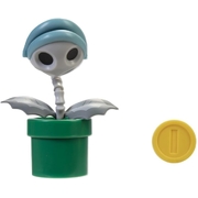 Super Mario 4" Bone Piranha Plant Action Figure (Wave 47)