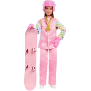 Barbie You Can Be Anything Snowboarder Doll in Pink Jacket