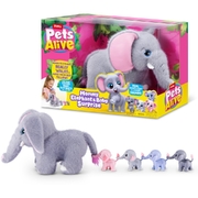 Zuru Pets Alive Mommy Elephant and Baby Surprise Interactive Toy