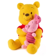 Disney Knit Plush Winnie The Pooh And Piglet