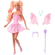 Barbie Fantasy Fairy Doll With Color-Change Wings And Outfit JCP76