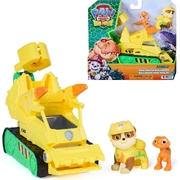 PAW Patrol: The Dino Movie Vehicle Rubble Dino Rescue Bulldozer