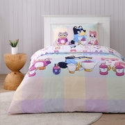 Bluey Tea Party Quilt Cover Set - Single Bed