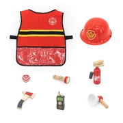 Viga Wooden Toy Firefighter Role Play Set (8 pcs)