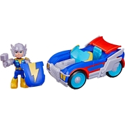Marvel Iron Man and his Awesome Friends Thor Thunder Roadracer Action Figure & Toy Vehicle