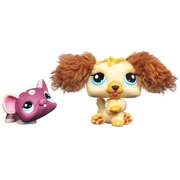 LPS Littlest Pet Shop Cutest Pets Labradoodle #2421 Mouse #2422 (Slight Damage)