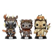 Funko Pop Star Wars Teebo, Chief Chirpa & Logray 3pk Vinyl Figure