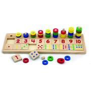 Viga Wooden Educational Toys Count & Match Numbers Set