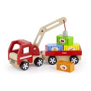 Viga Wooden Educational Toys Crane Truck with Magnetic Blocks