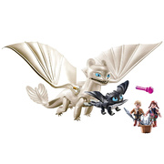 Playmobil How to Train your Dragon Light Fury with Kids 16pc 70038 