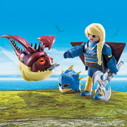 Playmobil How to Train your Dragon Astrid and Hobgobbler 12pc 70041