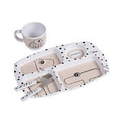 Done By Deer Toddler Dinner set Happy dots Powder 