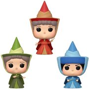 Funko Pop Disney Sleeping Beauty Fauna, Flora & Merryweather Fairies ECCC 2020 3 Pack
