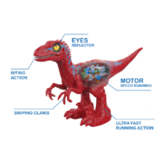 Zuru Robo Alive Rampaging Red Raptor With Slime 