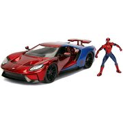 Metals Die Cast Marvel Spider-Man & 2017 Ford GT Figure