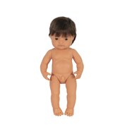 Miniland Educational Baby Doll Caucasian Boy Brunette 38cm