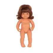 Miniland Educational Baby Doll Caucasian Girl Red Head 38cm