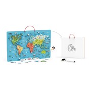 Viga Magnetic World Puzzle & Dry Erase Board  72cm x 46cm
