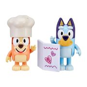Bluey 2 Pack Figurines Season 4   Fancy Restaurant