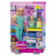 Barbie Medical Careers Pediatrician Baby Doctor Doll & Playset