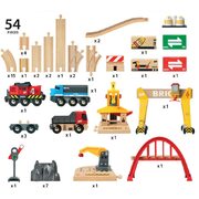 Brio World Cargo Railway Deluxe Set 54 Pieces 33097