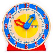 Melissa & Doug Wooden Turn and Tell Clock