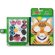 Melissa & Doug On the Go Activity Book Make-a-Face Reusable Sticker Pad Pets 