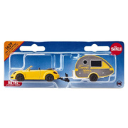 Siku 1629 Die-Cast Vehicle Car with Caravan