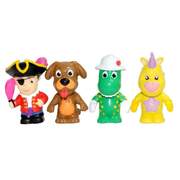 The Wiggles Wiggly Figurines Shirley, Capt Feathersword, Dorothy & Wags 4-Pack