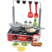 Melissa & Doug Deluxe Wooden Cooktop Set