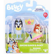 Bluey Queens Bingo & Bluey 2pk figurines