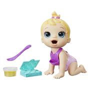 Baby Alive Lil Snacks Doll Eats and "Poops," 8-inch Baby Doll Blonde