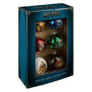 Harry Potter Christmas House Crest Bauble's 6 Pack Ornaments
