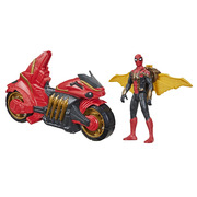Marvel Spider Man 6-Inch Jet Web Cycle Vehicle and Action Figure