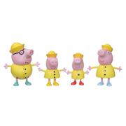 Peppa Pig Adventures Peppa?s Family Rainy Day Figure 4-Pack